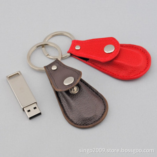Fashionable and Mini Leather USB Flash Drive